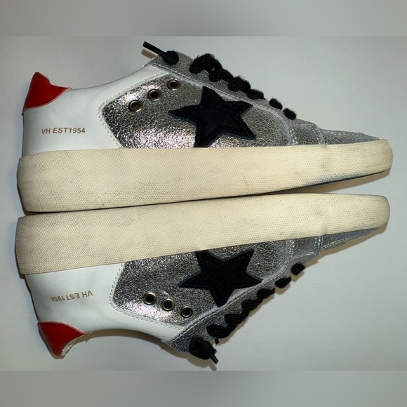 VINTAGE HAVANA KAY SNEAKERS RED & SILVER W/BLACK STAR with box SZ 7 - Picture 5 of 10